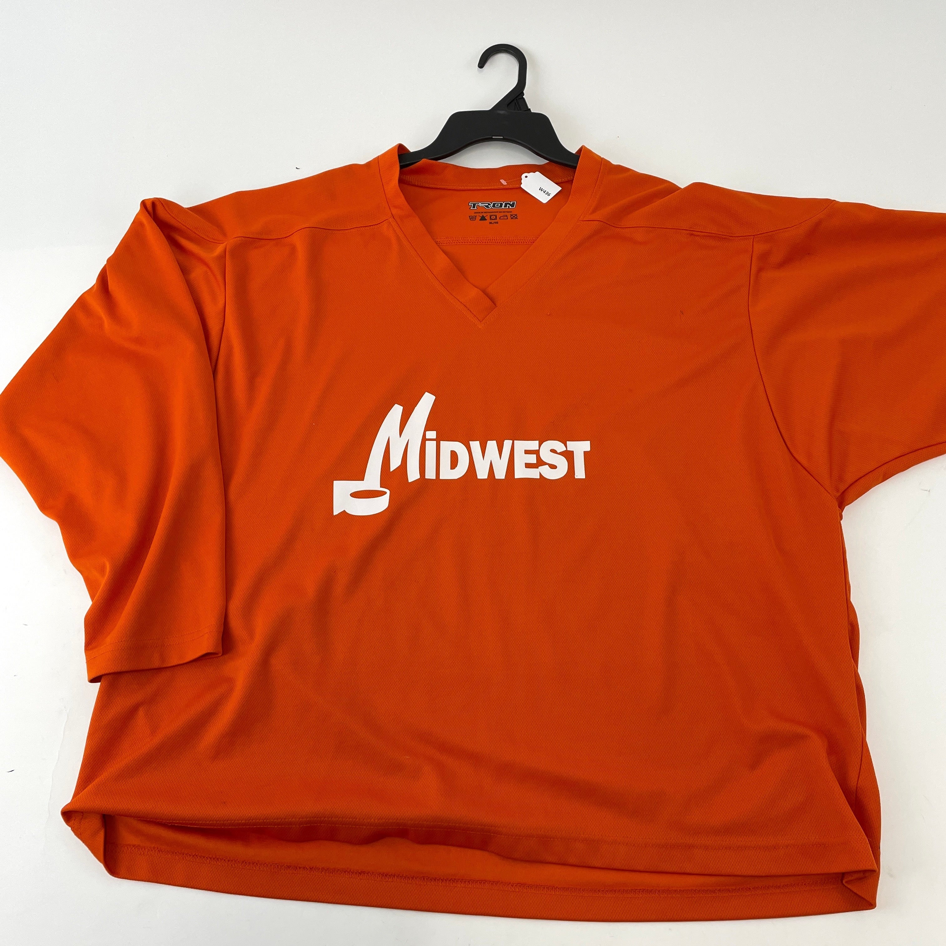 Used Orange Tron Practice Jersey | Senior XL | W436 - Top Flight Hockey