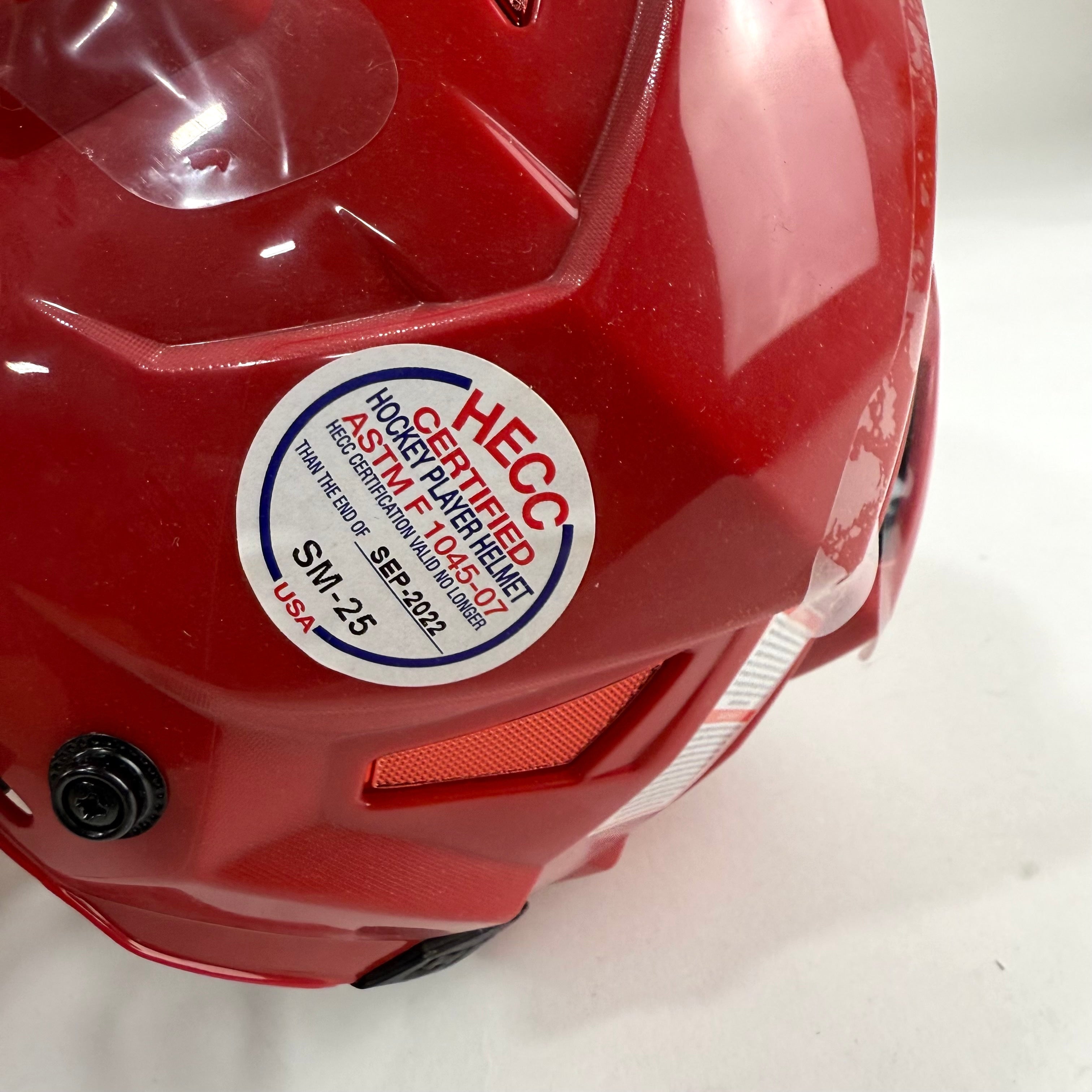 New Red CCM Fitlite 3DS Helmet | Medium - Top Flight Hockey