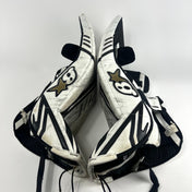 Used White Brian's Gnetik Optik X2 Goalie Pads | 33+1"