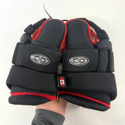 Used Chicago Blackhawks Easton Pro Gloves | 14" | L314 - Top Flight Hockey