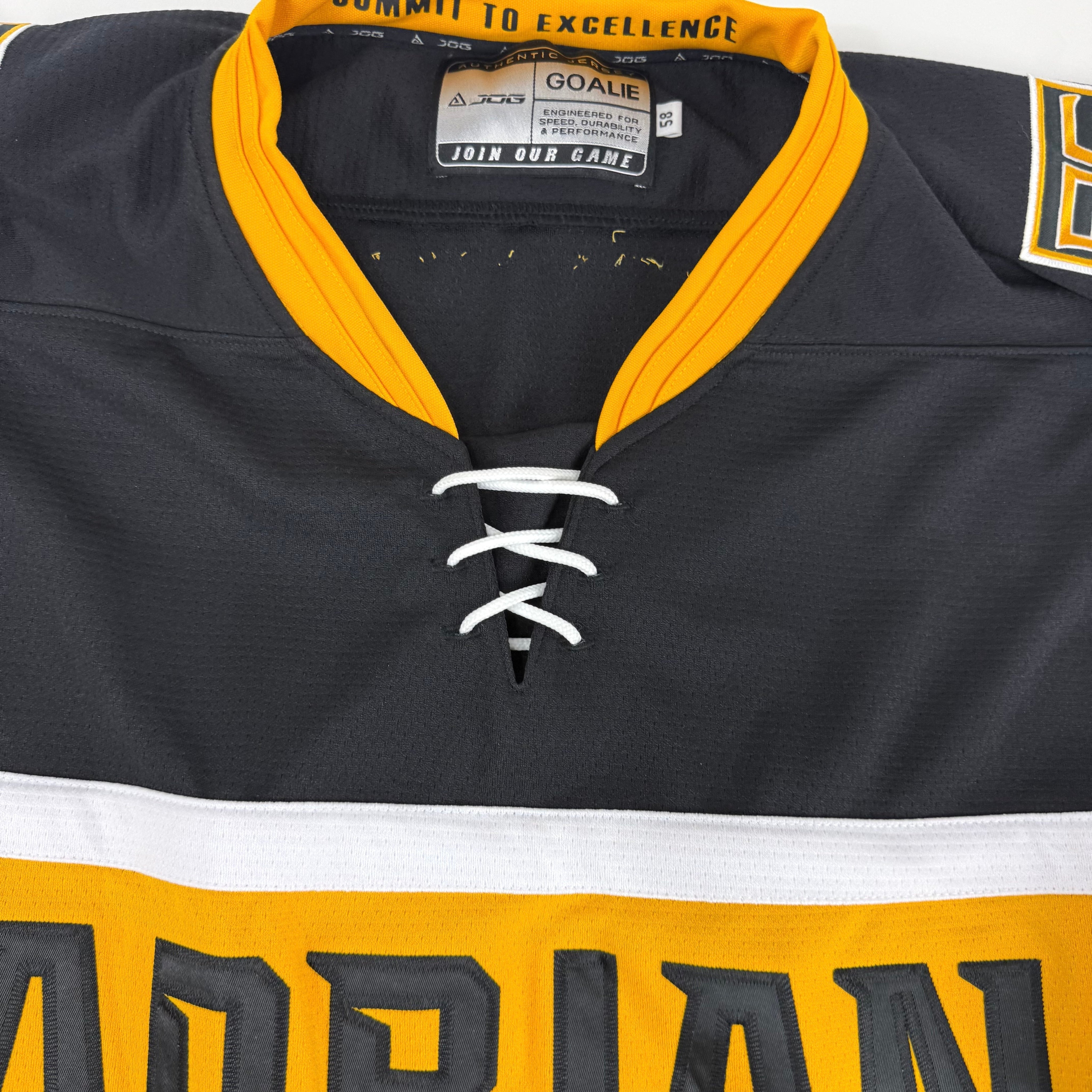 Black Adrian College Game Jersey | Size 58 Goalie | #35