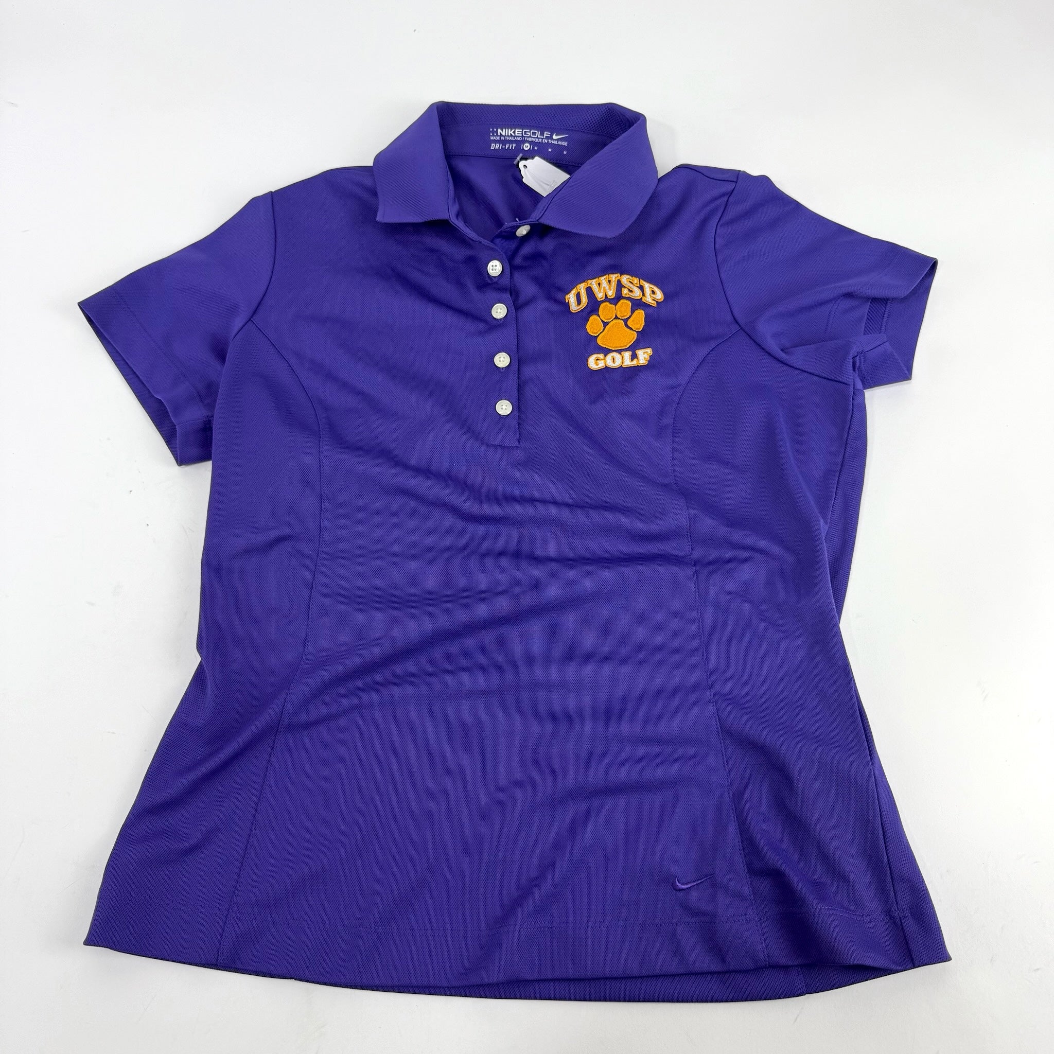 Used Purple Nike Womens UWSP Pointers Polo | Womens M | E294 - Top Flight Hockey