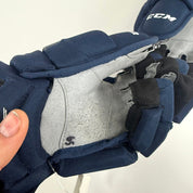 Used Navy CCM HGQL Gloves | 13" | D377