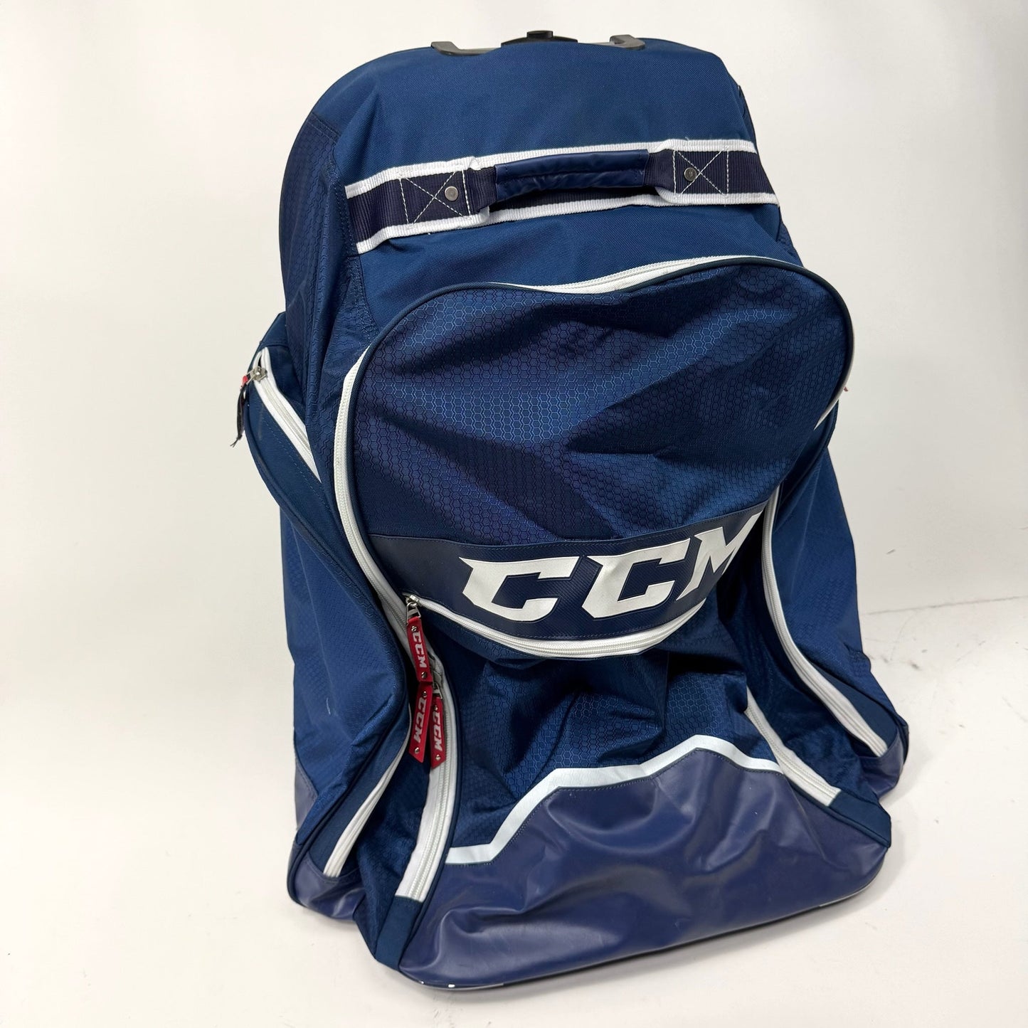 New Navy CCM 18" Wheeled Backpack Player Bag