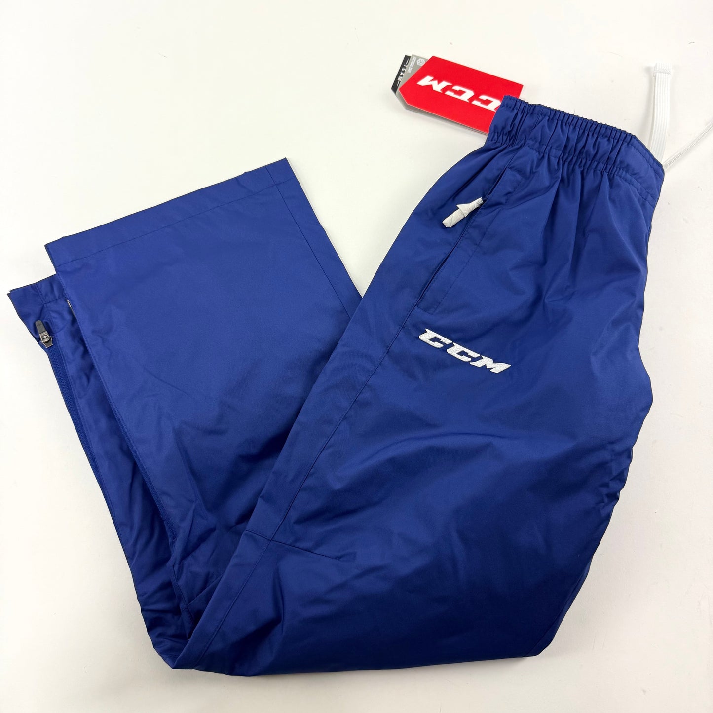 New Royal Blue CCM Youth Hockey Warm Up Pant | Youth M | #888600323558
