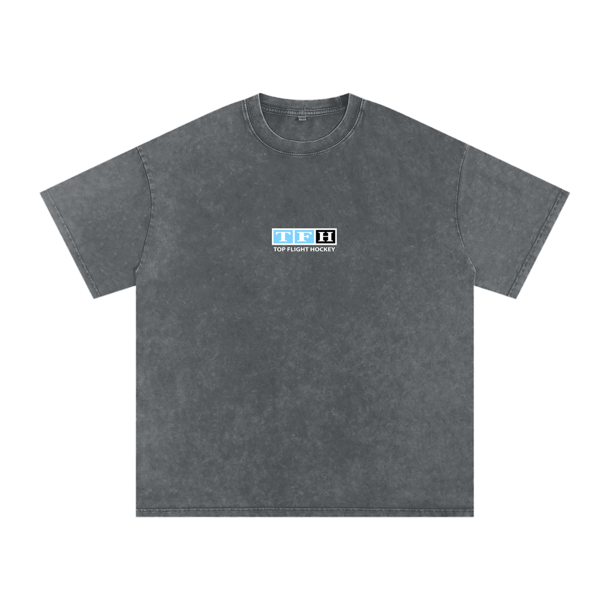 TFH Washed Oversized Tee | Ice Blue Logo