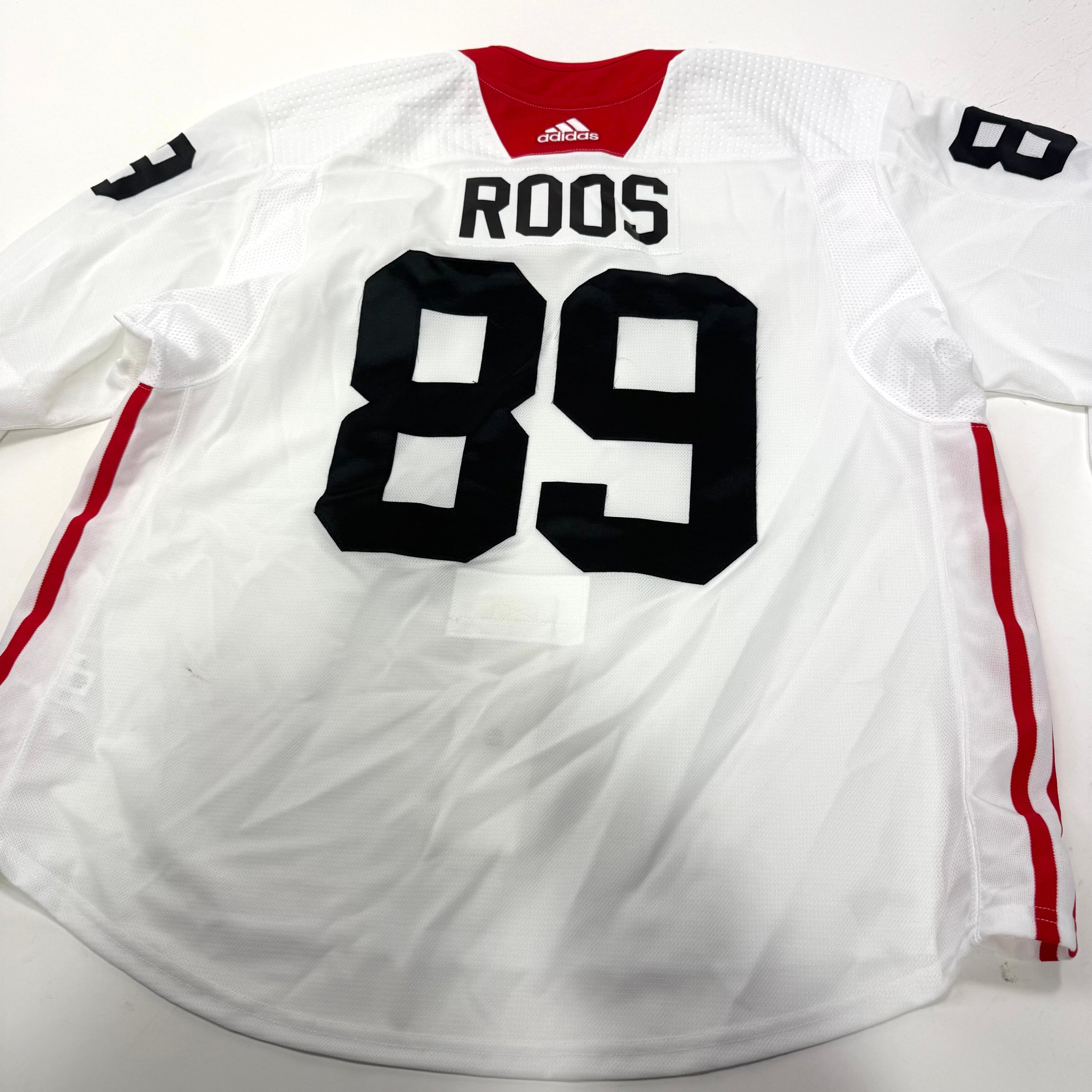 Used White Chicago Blackhawks Adidas MIC Practice Jersey | Size 58 | Roos #89 - Top Flight Hockey