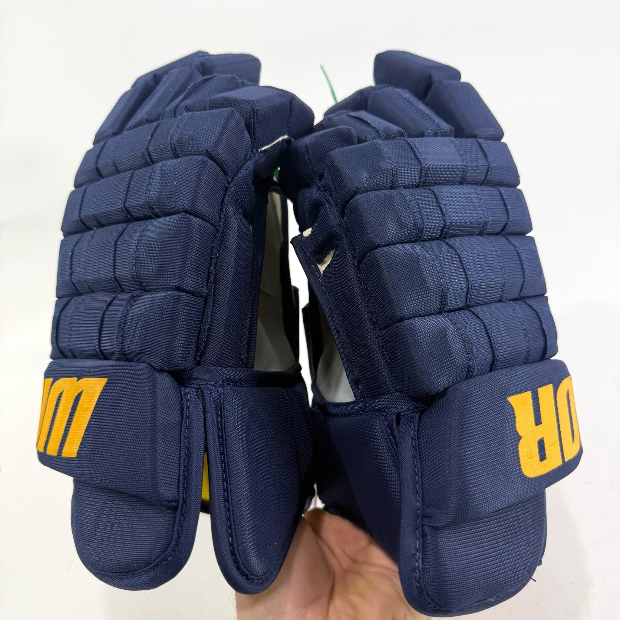 New Navy STL Blues Warrior Alpha AX1 Gloves | 14" | Saad | D183 - Top Flight Hockey