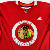 ROMEO #49 - Red Chicago Blackhawks Practice Jersey - Adidas MIC Size 56 - Top Flight Hockey