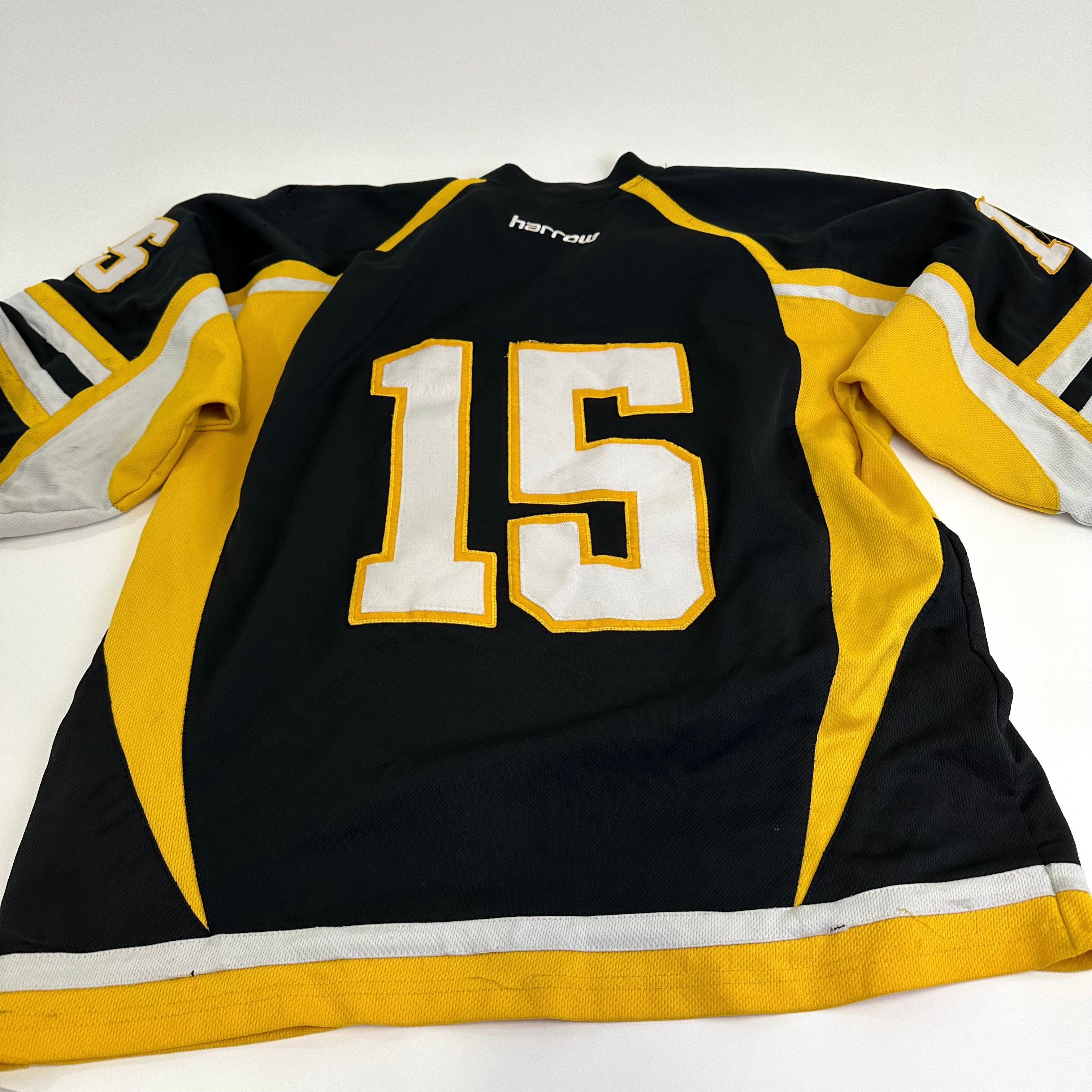 Used Adrian College Black Harrow Mens Game Jersey | Size XL | #15