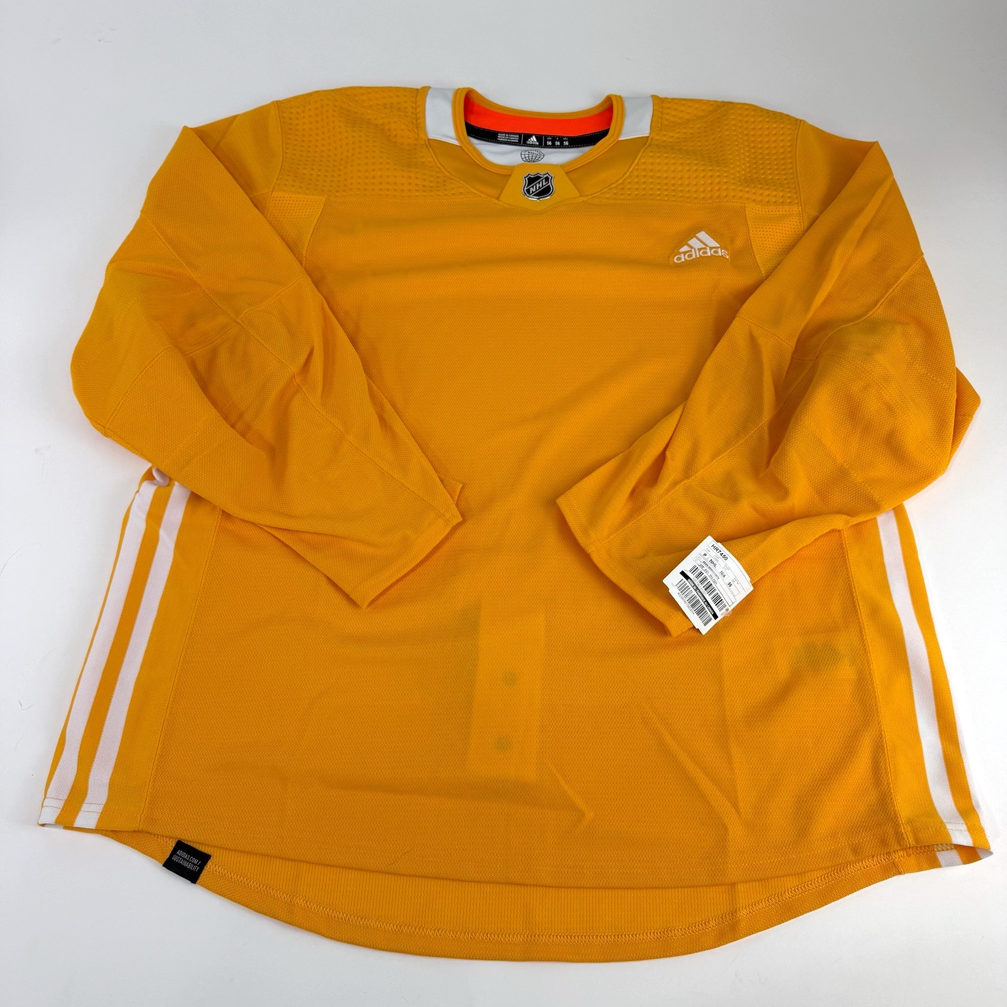 Brand New MIC PrimeGreen Yellow Adidas Practice Jersey - Size 56 - Top Flight Hockey