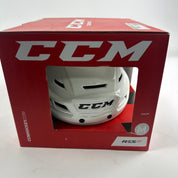 Brand New White CCM Resistance 110 Hockey Helmet - Senior Medium