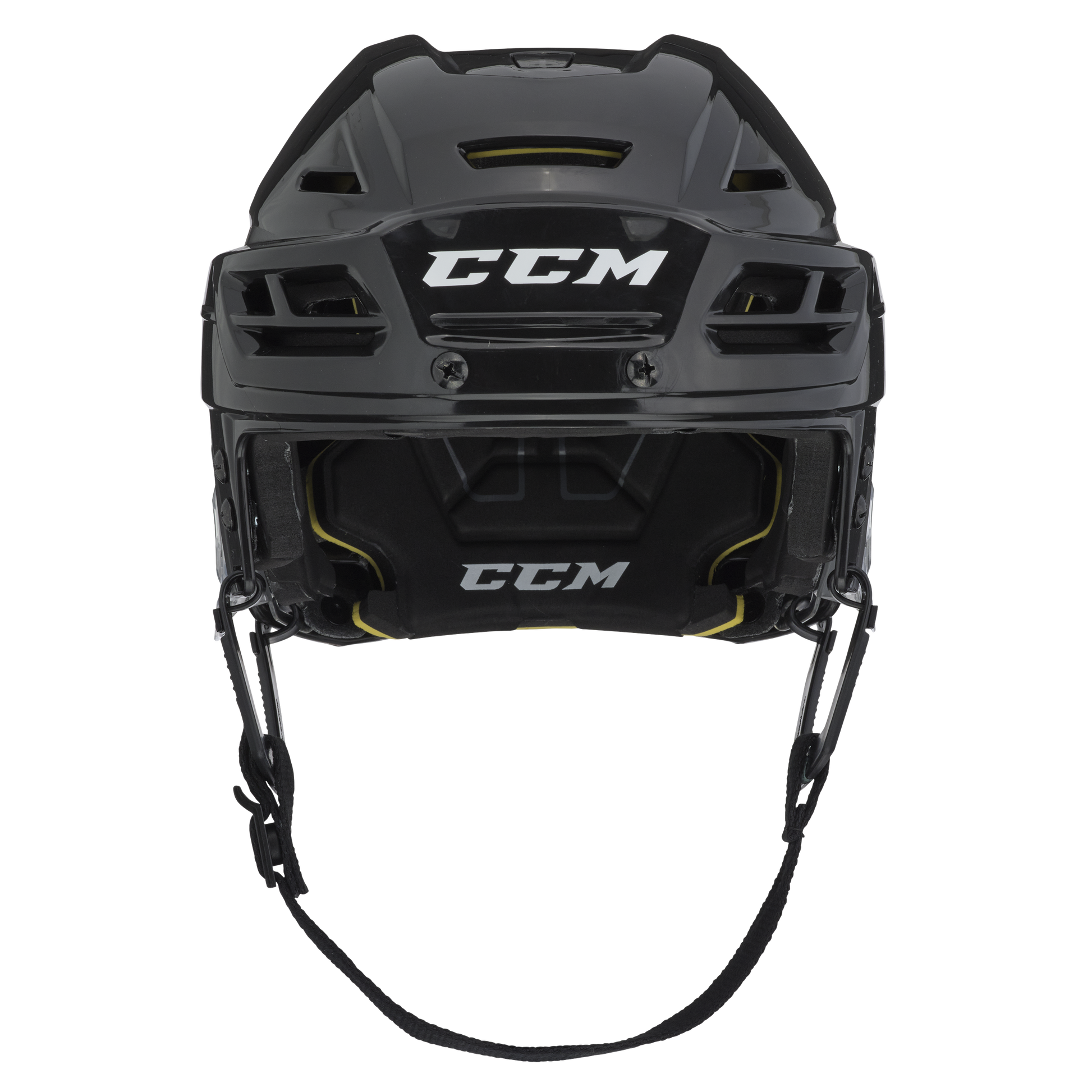 New Black Senior Small CCM Tacks 310 Helmet Retail - Top Flight Hockey