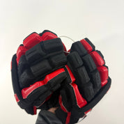 Used Chicago Blackhawks CCM HGCL 13" Gloves | Caleb Jones | L362 - Top Flight Hockey