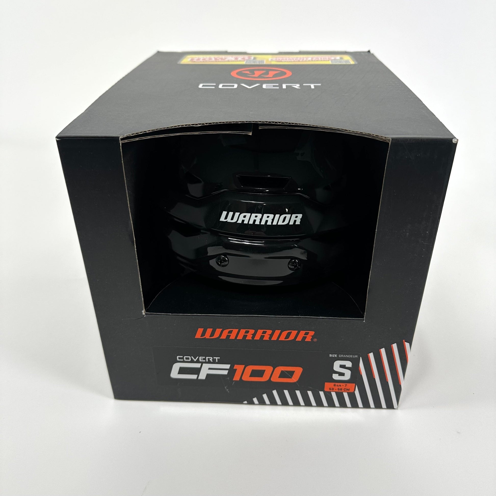 Brand New Black Warrior Covert CF 100 Helmet - Small - Top Flight Hockey
