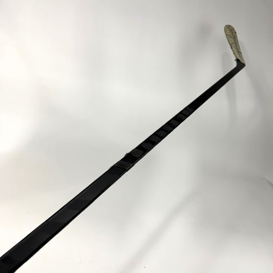 Used Left All Black Hockey Stick | Unknown Flex Custom Curve Non Grip Matte Finish | J573