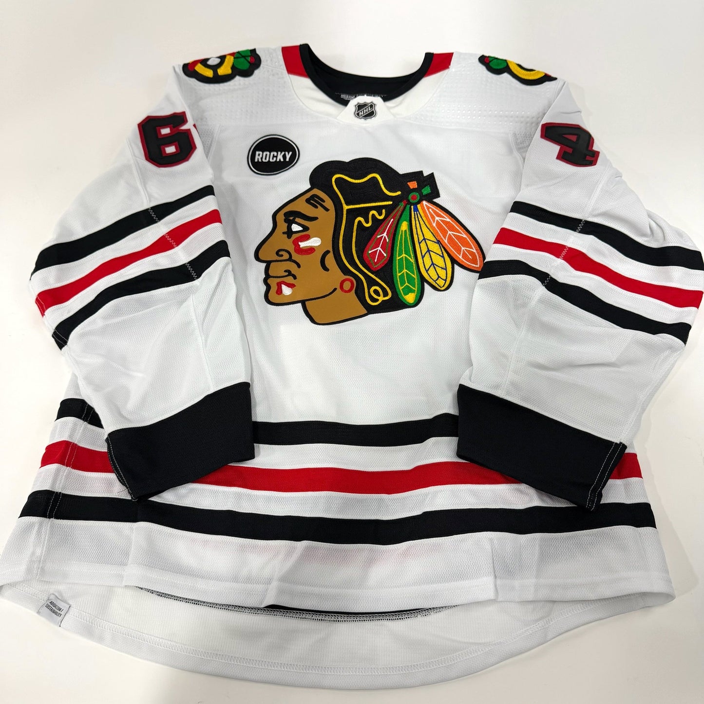 Alex Pharand #64 Away Chicago Blackhawks Team Issued Jersey 2023-2024 | 25631