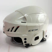 New White CCM 50 Helmet | Medium - Top Flight Hockey