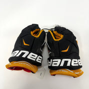 New Black/Yellow Bauer Vapor X100 Gloves | 13" | U341 - Top Flight Hockey