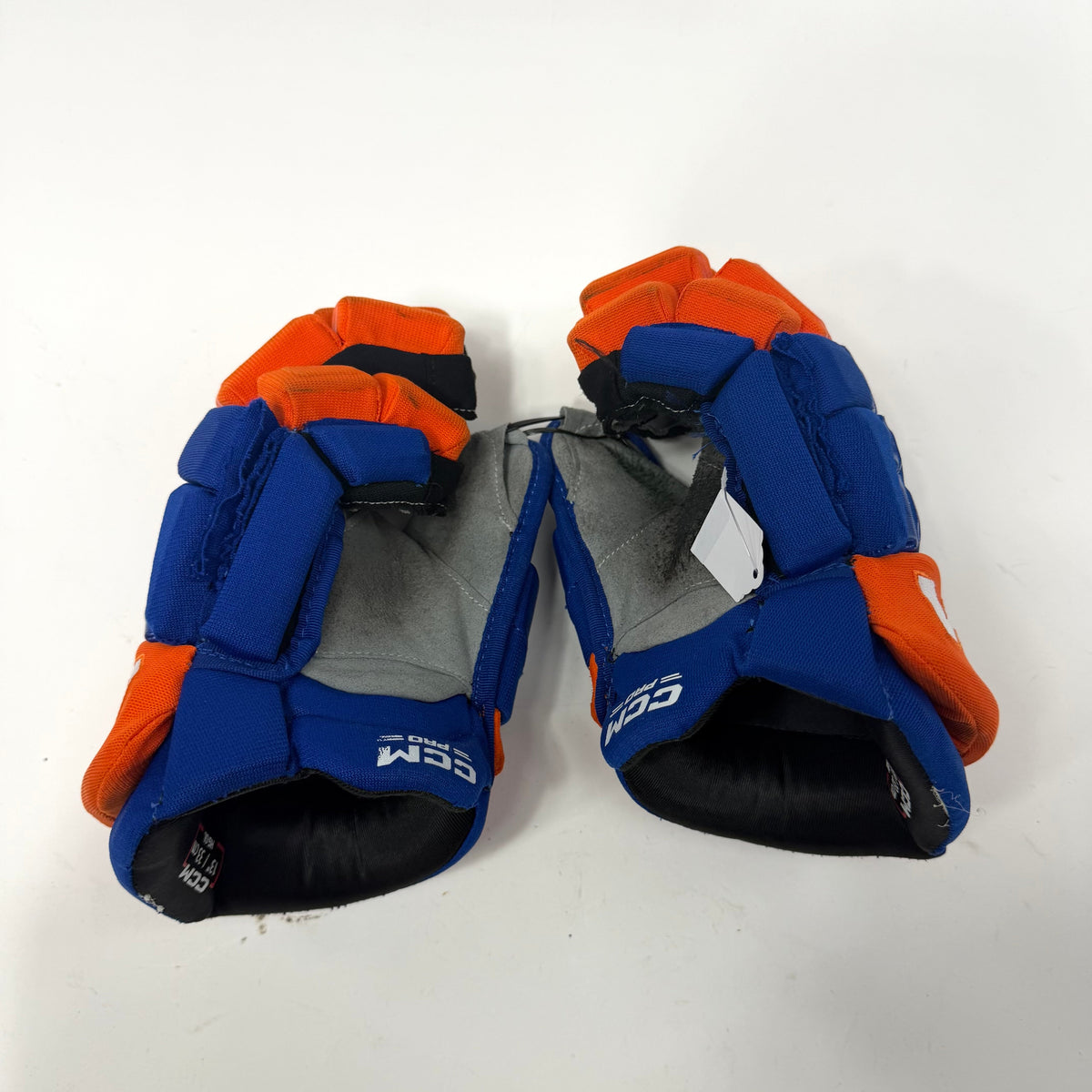 Used Royal and Orange CCM HGQL Gloves | 13" | AB395 - Top Flight Hockey