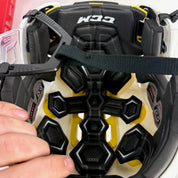 New White CCM Tacks 310 Helmet | Large - Top Flight Hockey