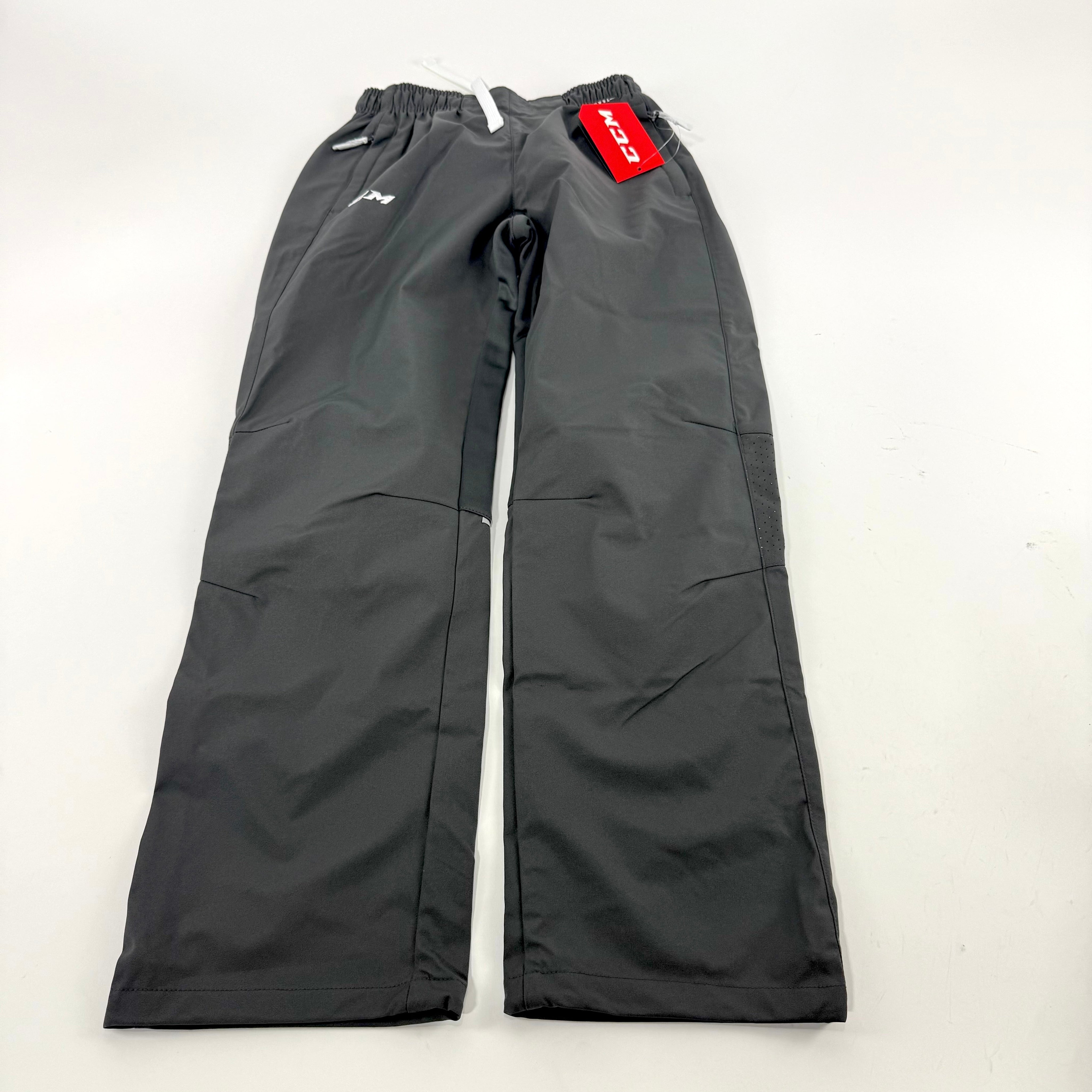 New Charcoal CCM Youth Hockey Warm Up Pants | Youth L | #888600716183 - Top Flight Hockey
