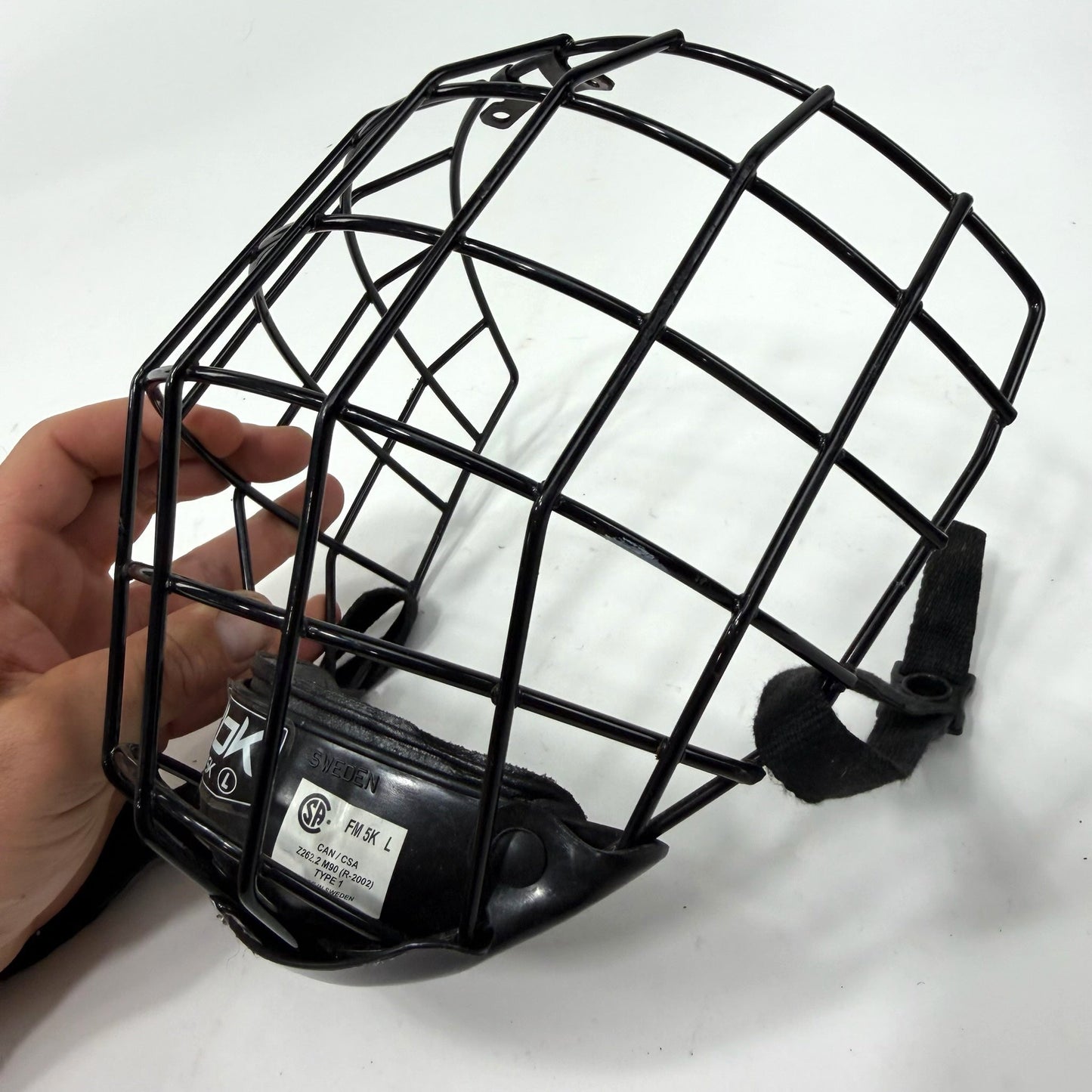 Used Black Reebok FM5K Cage | Senior Large | J133