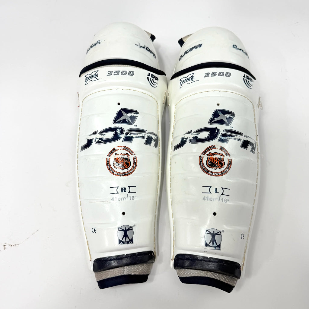 Used Jofa 3500 Shin Guards | 16" | AB390 - Top Flight Hockey