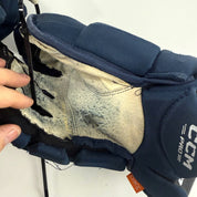 Used Navy CCM Jetspeed Pro Gloves | 14" | D357