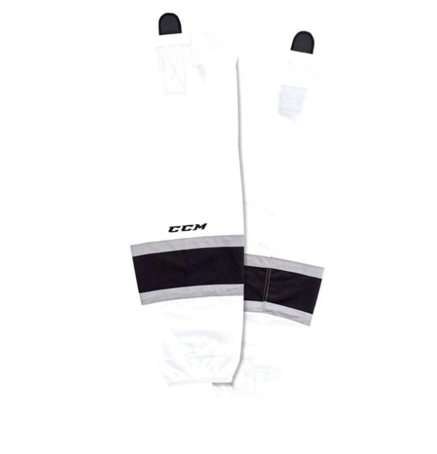 Brand New - Los Angeles Kings Away CCM Quicklite 8000 Hockey Socks - Intermediate