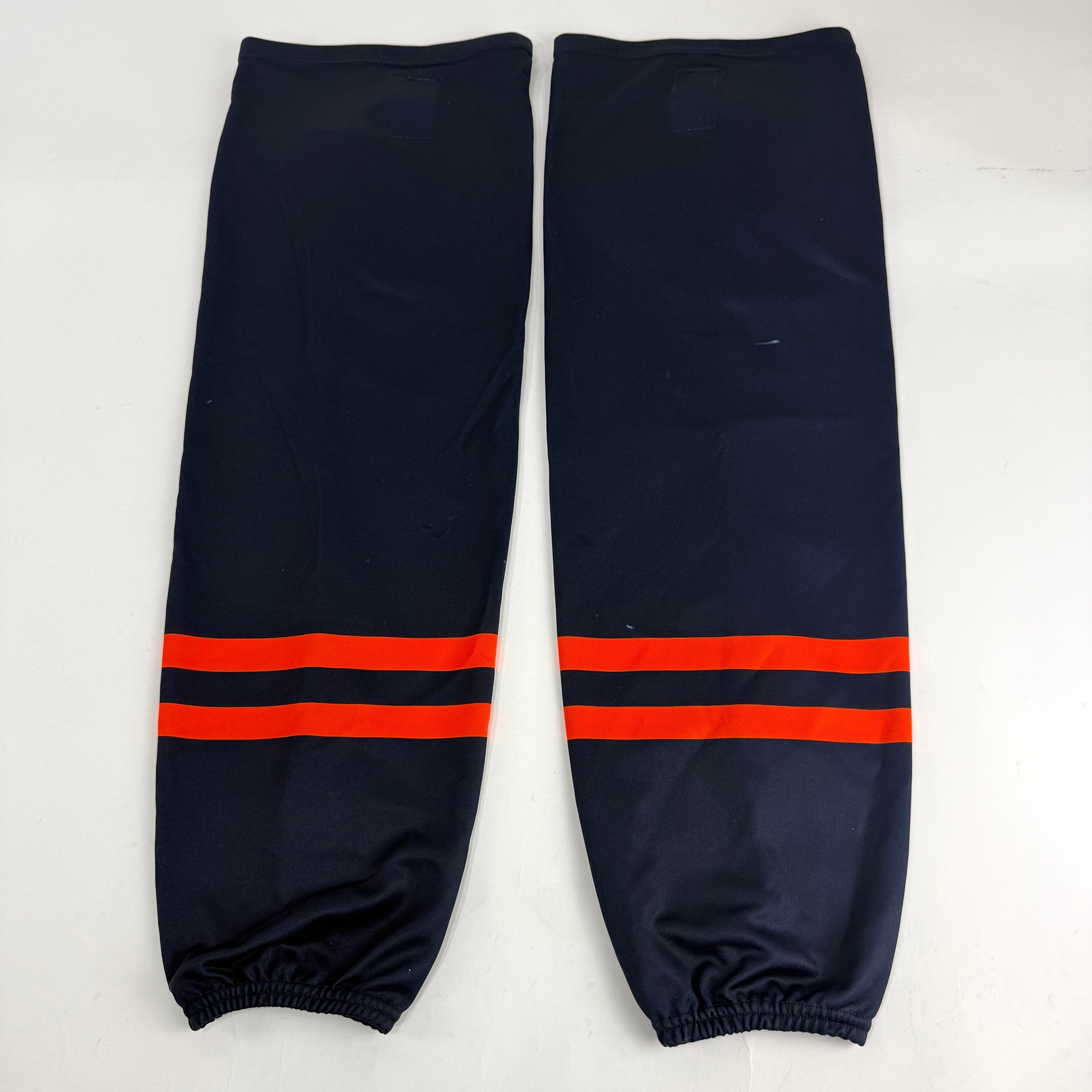 Used Once Navy and Orange Socks | 32" - Top Flight Hockey