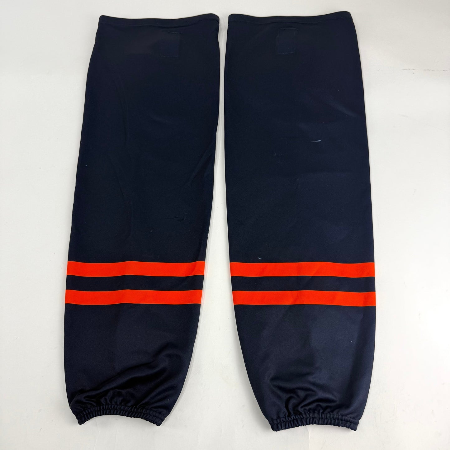 Used Once Navy and Orange Socks | 32" - Top Flight Hockey