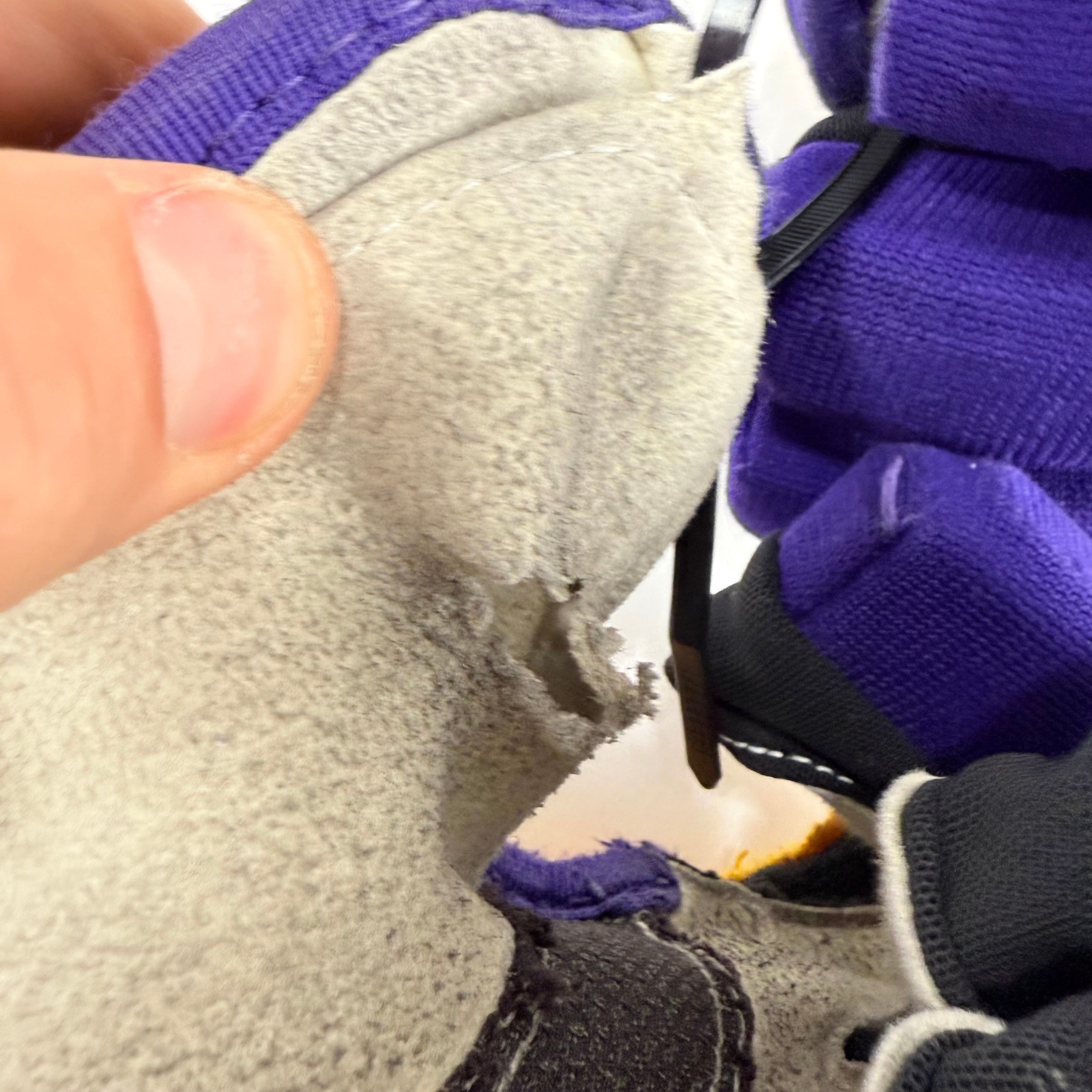 Used Yellow and Purple CCM 4 Roll Pro Gloves | 14" | E465 - Top Flight Hockey