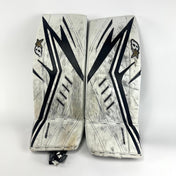 Used White Brian's Gnetik Optik X2 Goalie Pads | 33+1"