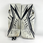 Used White Brian's Gnetik Optik X2 Goalie Pads | 33+1"