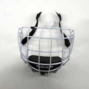 New White Bauer Profile 2 Cage | Sr. XS | R603 - Top Flight Hockey