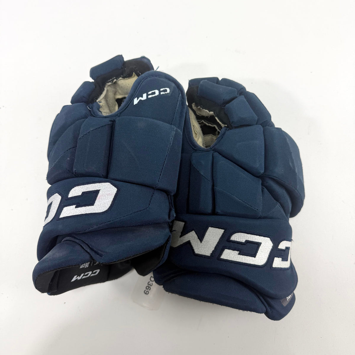 Used Navy CCM Jetspeed Pro Gloves | 14" | D369 - Top Flight Hockey
