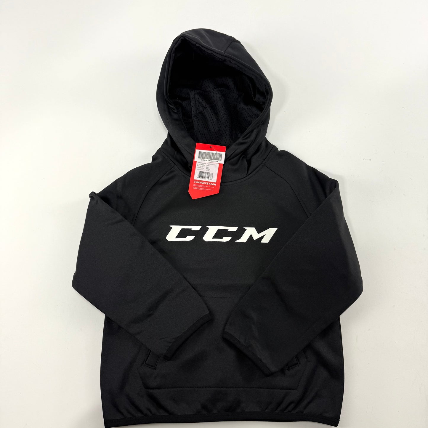 New Black CCM Youth Core Tech Pullover Hoodie | Youth XS | #888600315683