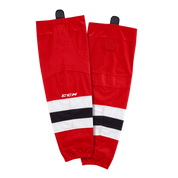 Brand New - New Jersey Devils Home CCM Quicklite 8000 Hockey Socks - Intermediate