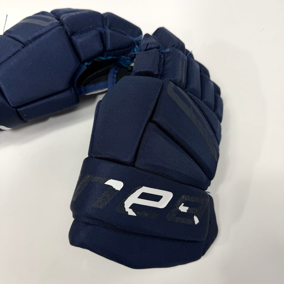 Used Navy Bauer X Gloves | 13" | AB161 - Top Flight Hockey
