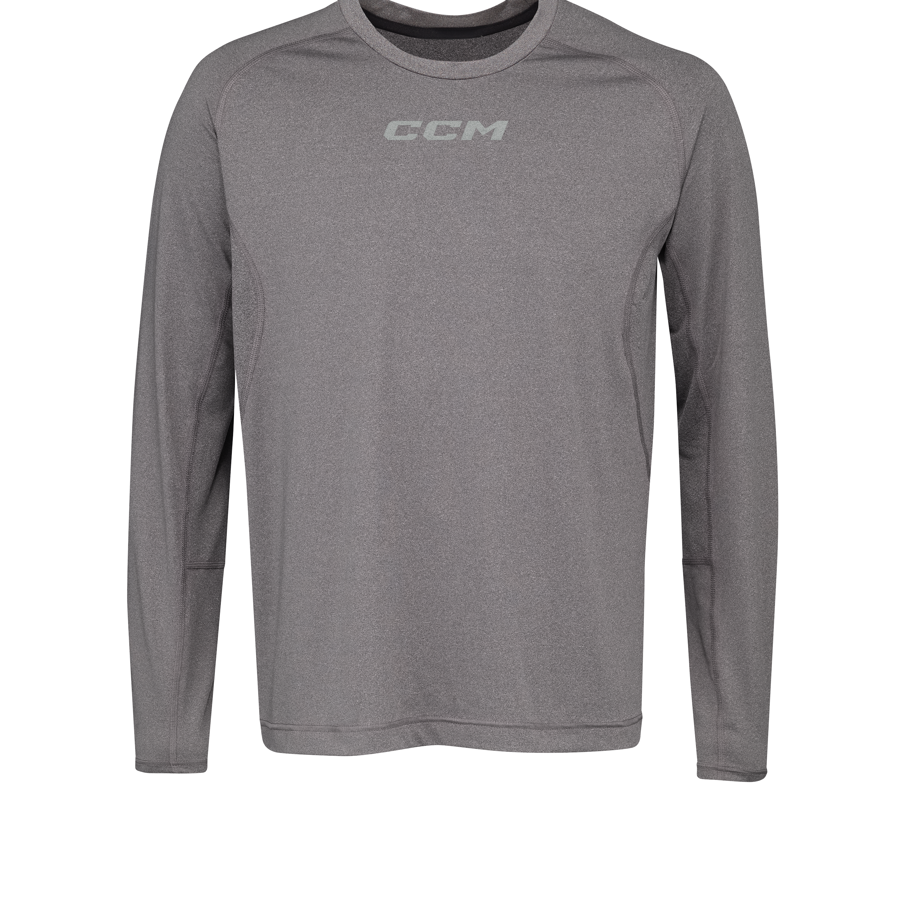 New CCM Dark Grey Long Sleeve Premium Training Tee | Senior L | #191520524340 - Top Flight Hockey