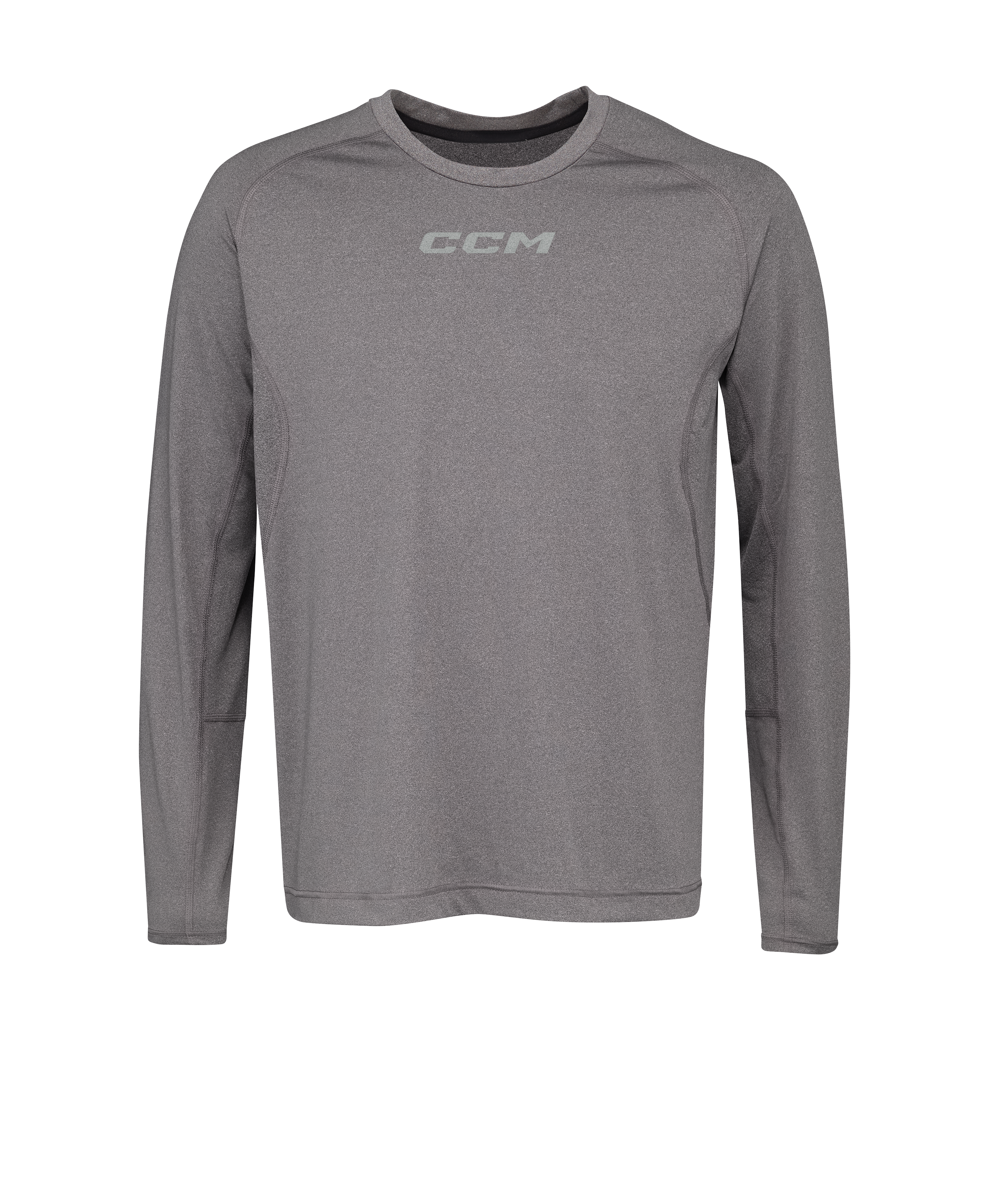 New CCM Dark Grey Long Sleeve Premium Training Tee | Senior L | #191520524340 - Top Flight Hockey