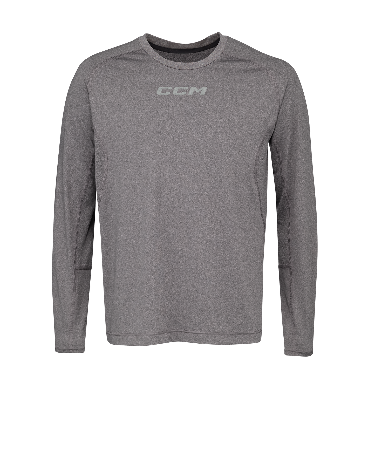 New CCM Dark Grey Long Sleeve Premium Training Tee | Senior L | #191520524340 - Top Flight Hockey