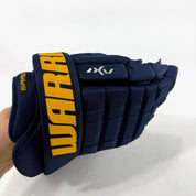 New Navy STL Blues Warrior Alpha AX1 Gloves | 14" | Saad | D183 - Top Flight Hockey