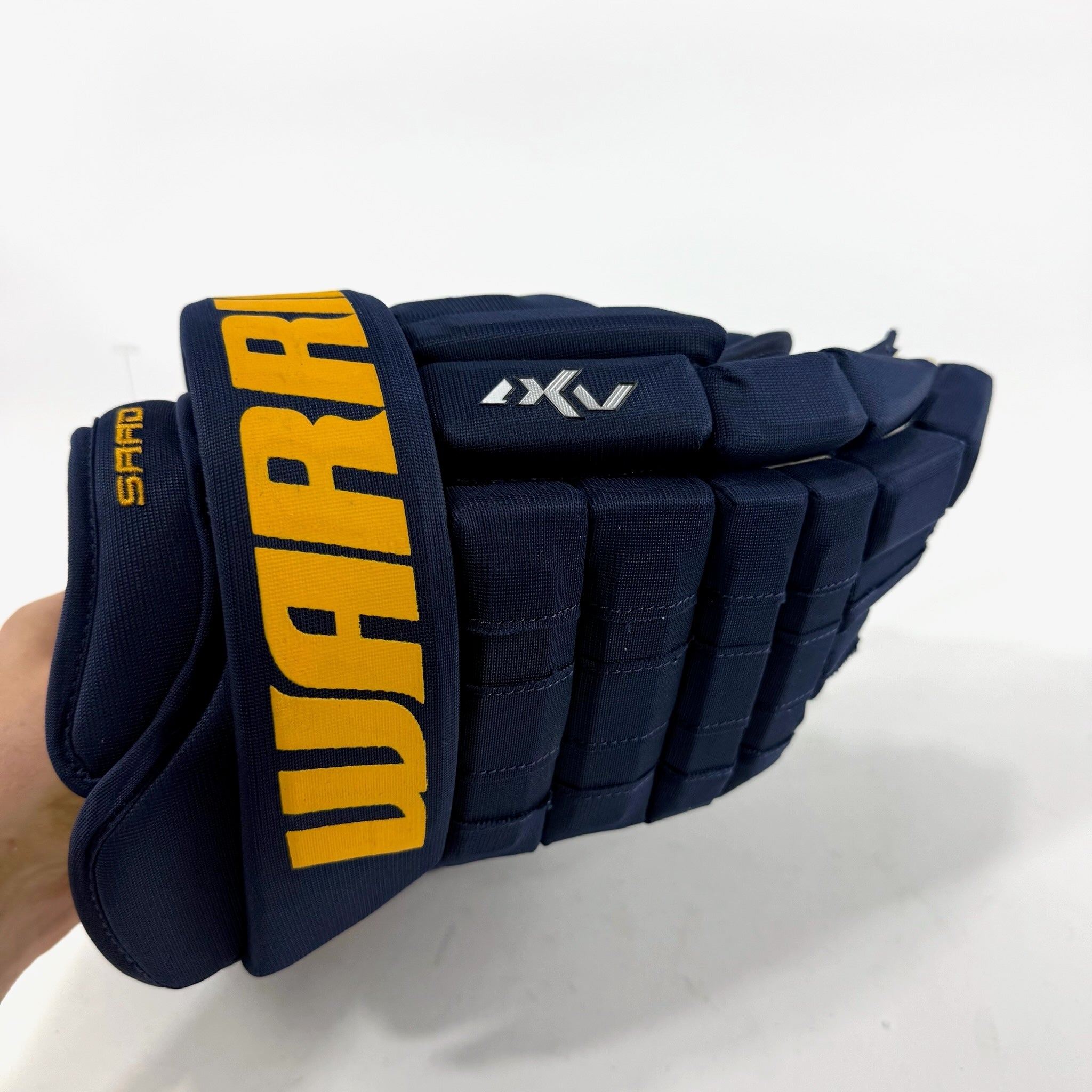 New Navy STL Blues Warrior Alpha AX1 Gloves | 14" | Saad | D183 - Top Flight Hockey