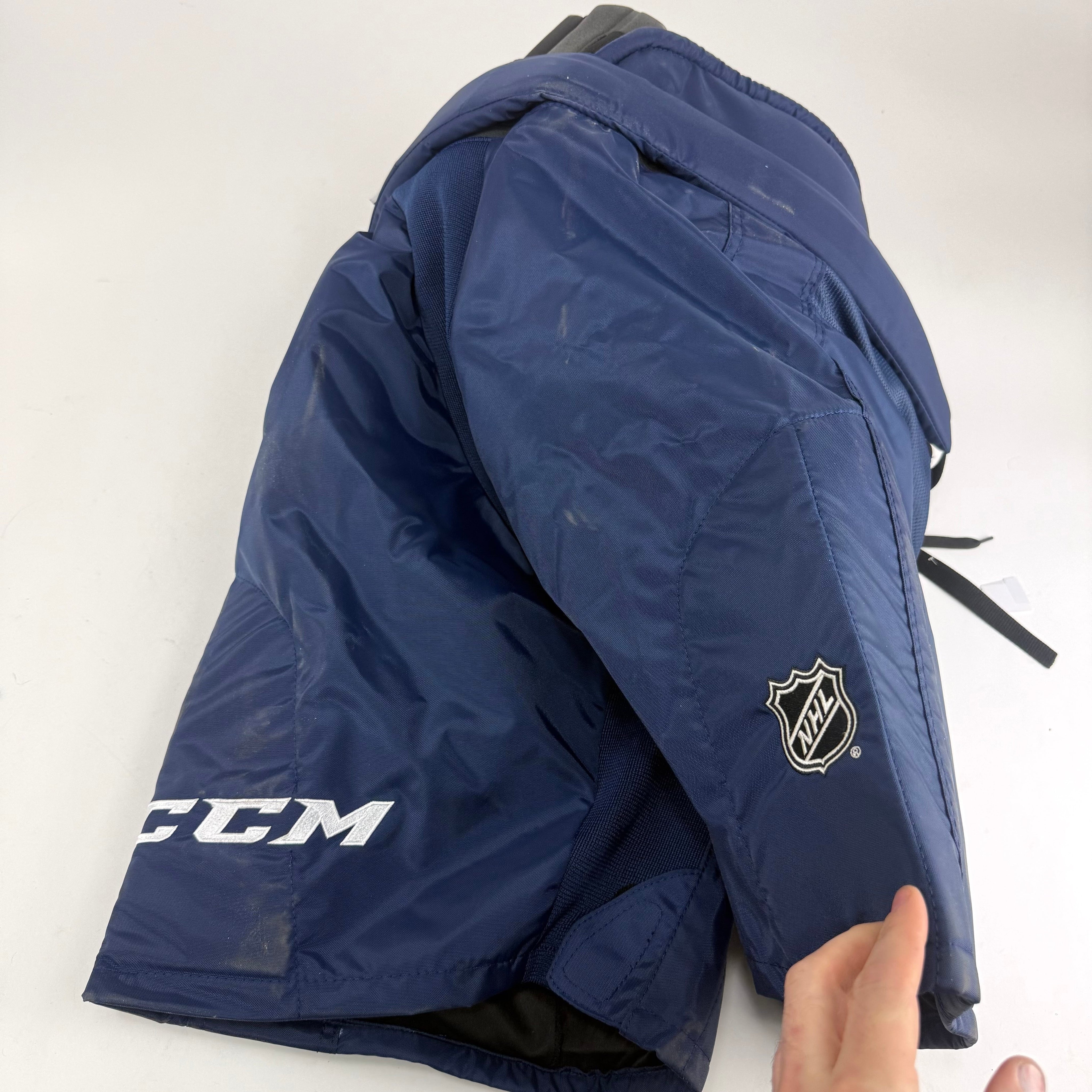 New STL Blues Navy CCM HP45X Pants | XL +1" | J661 - Top Flight Hockey
