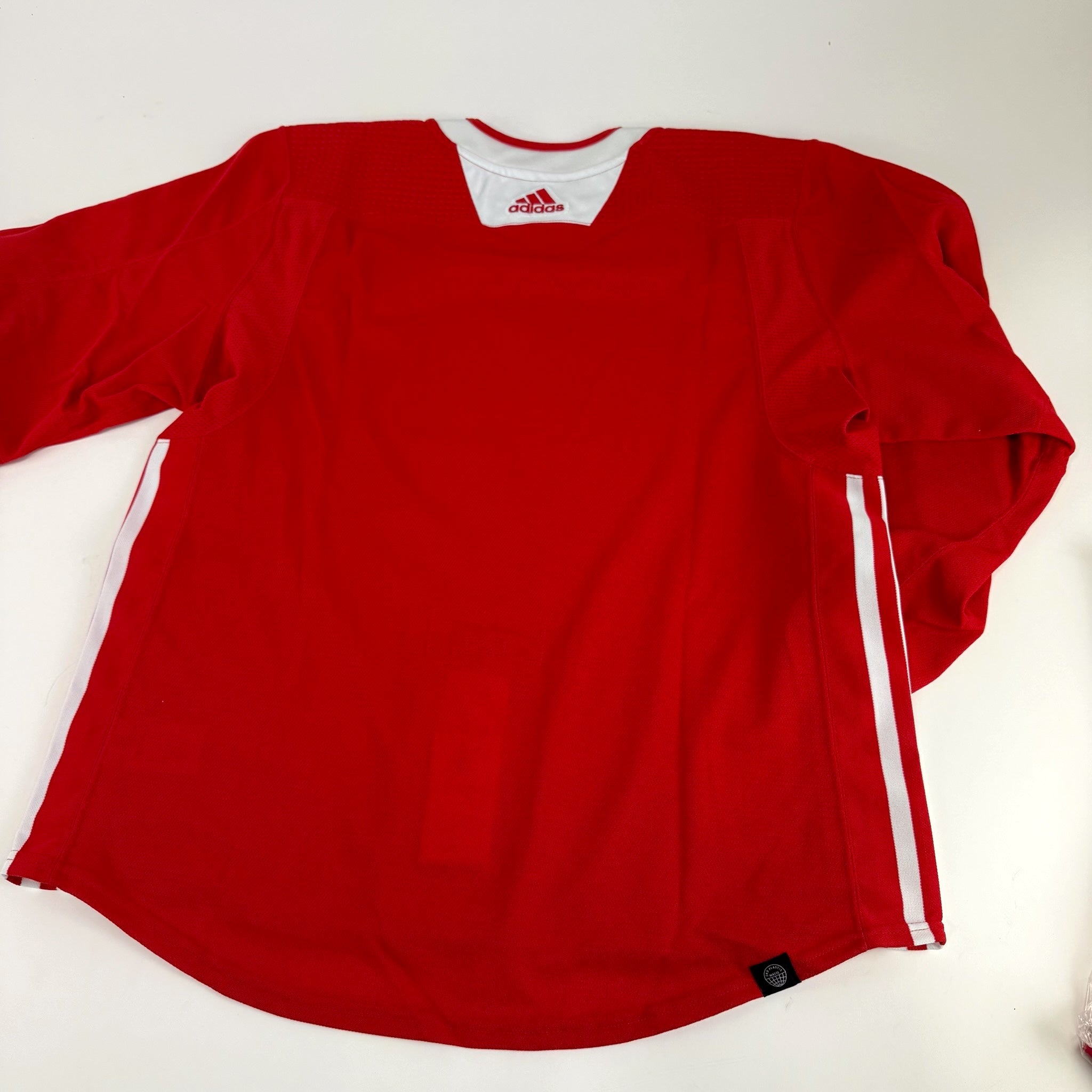 Brand New MIC Red Adidas PRIMEGREEN Practice Jersey - Size 54 - Top Flight Hockey
