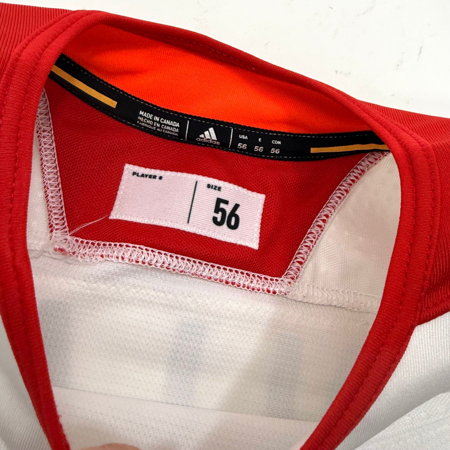 Used White Chicago Blackhawks Adidas MIC Practice Jersey | Size 56 | Allan #42 - Top Flight Hockey