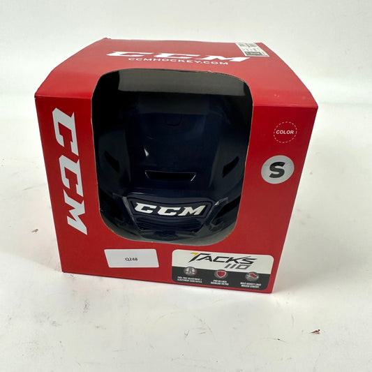 Brand New Navy CCM Tacks 110 Helmet - Small - #Q248 - Top Flight Hockey