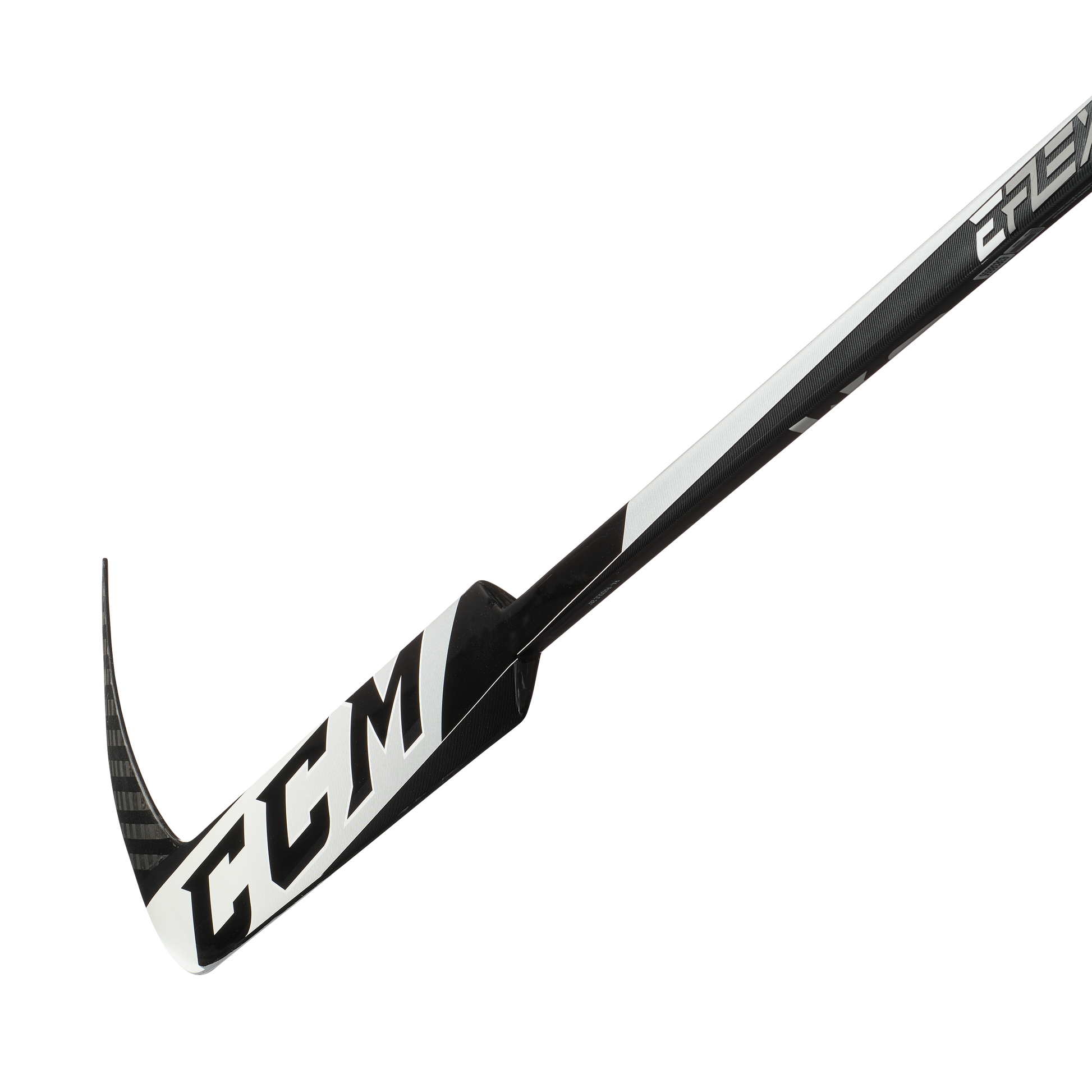 New Full Right CCM Black/White E Flex 5.9 Goalie Stick | P4 Curve 25" | #191520207274 - Top Flight Hockey